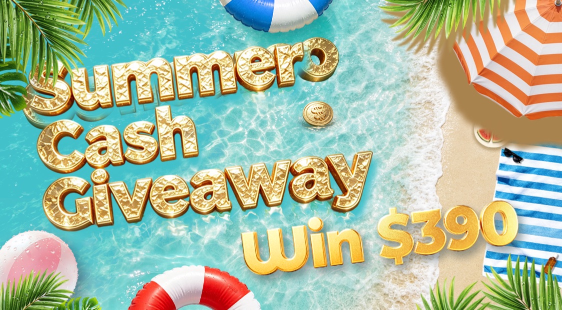 Summer Cash Giveaway · Win $390